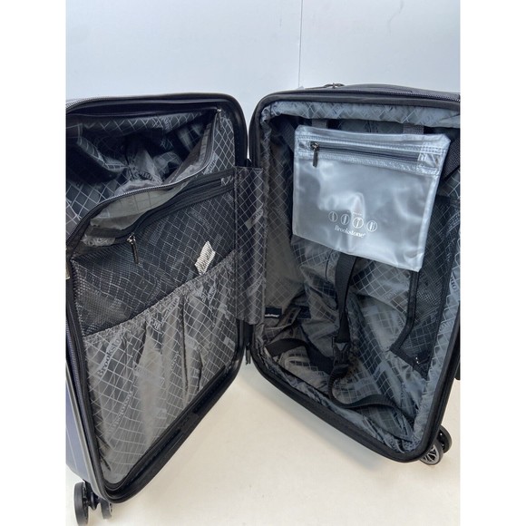 Brookstone 21” Expandable Carry-On Hardside Spinner Suitcase Luggage NWT - Picture 8 of 9